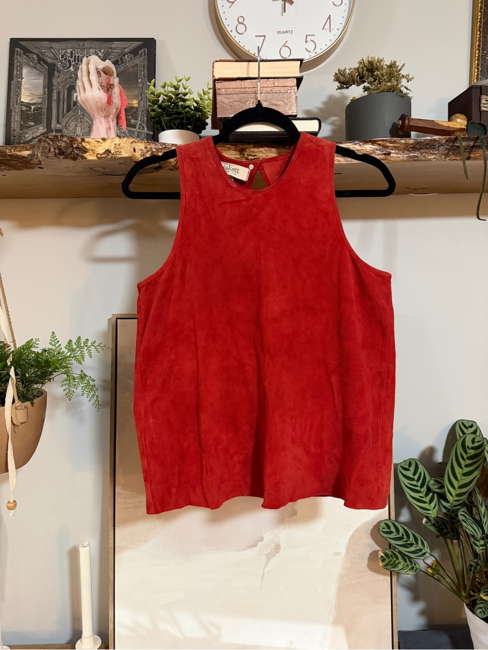 NWT Jakett Genuine Leather Cayenne Suede Tank Top